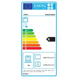 ASPES AHM10700DX HORNO 69 LITROS
