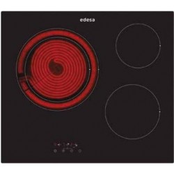 EDESA EVT6328RA PLACA VITROCERAMICA 3 FUEGOS NEGRO