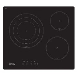 CATA TT6003 PLACA VITROCERAMICA 3 FUEGOS NEGRO