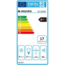 ASPES ACI1960B CAMPANA DECORATIVA BLANCA 90 CM A++