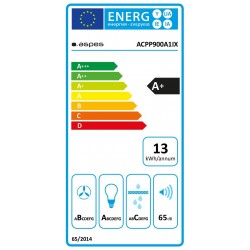 ASPES ACPP900A1IX CAMPANA PIRAMIDAL INOX 520 M3 H