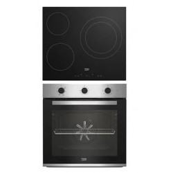 BEKO BBSE12122XD PLACA VITRO/HORNO 72 L 3 FUEGOS