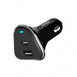 KODAK 30427570 CARGADOR COCHE DUAL USB+USB-C