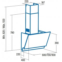 CATA JUNO900XGWH CAMPANA DECORATIVA