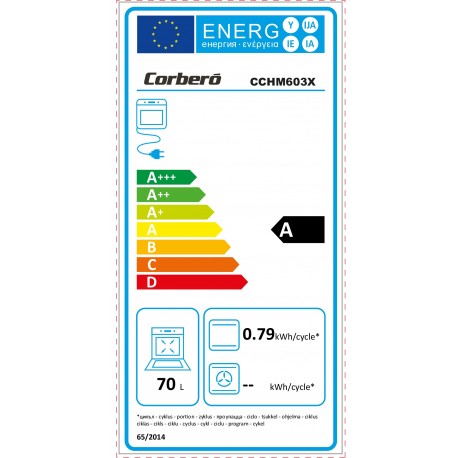 Corbero Cchm603x Horno Eléctrico 70L – imagen 3