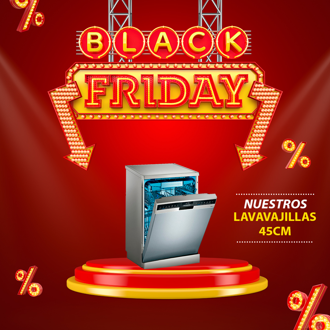 Lavavajillas 45cm inox Black Friday